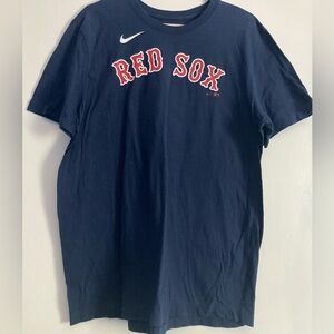 Nike Sz XL blue Boston Red Sox Short Sleeve Tee 100%Cotton